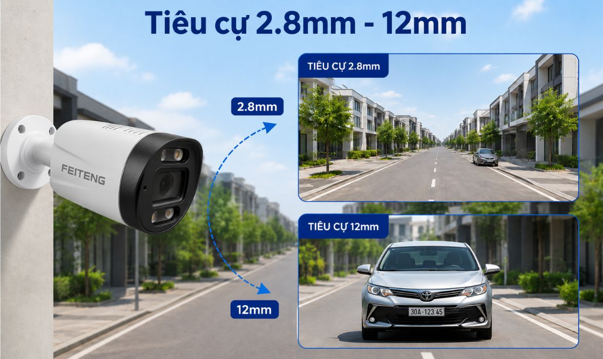 Zoom quang học 2.8mm - 12mm