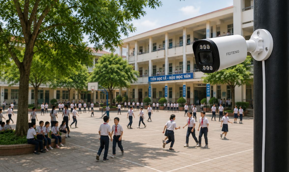 Cameara an ninh giám sát tại trường học