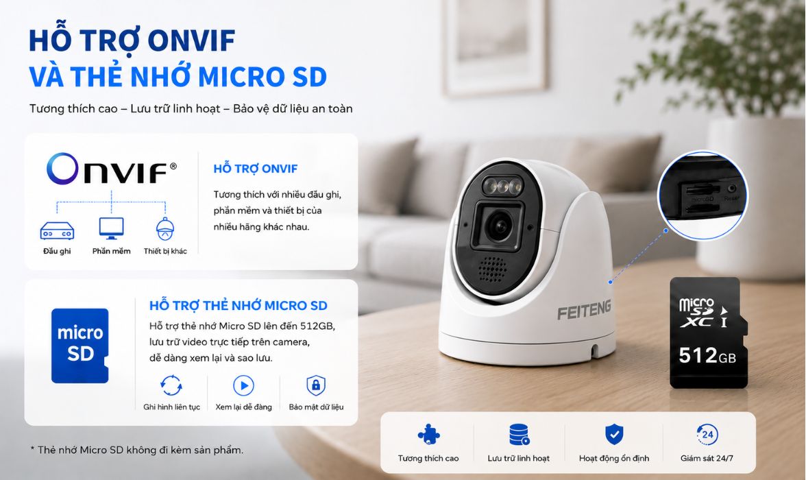 ho tro onvif va the nho micro sd