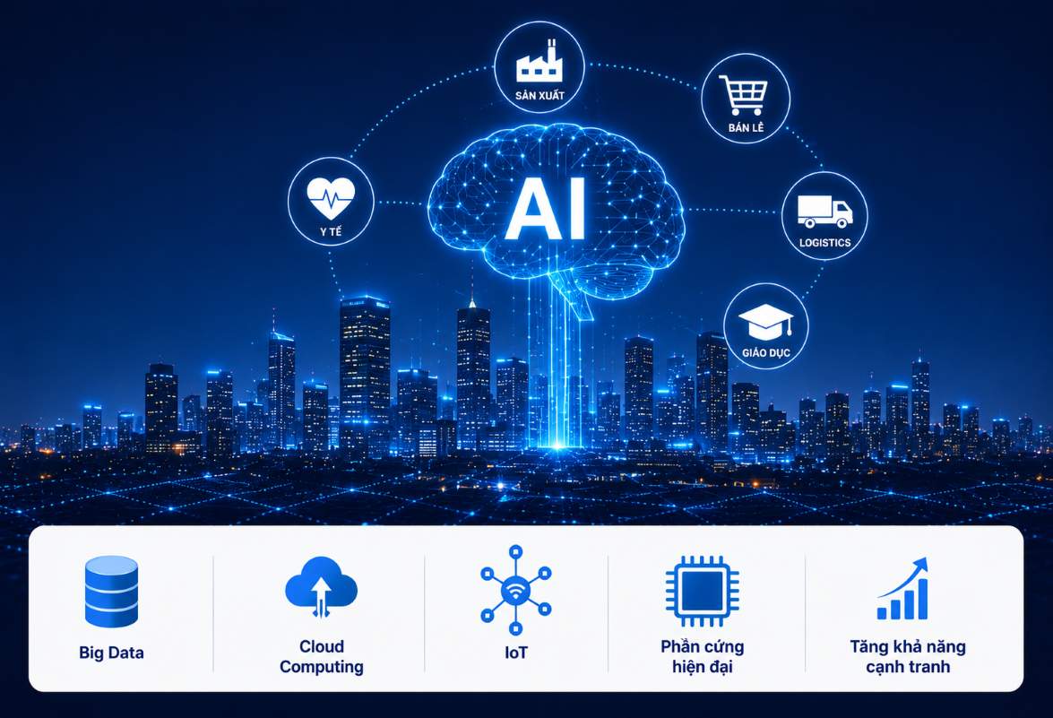 AI trở thành công nghệ cốt lõi của chuyển đổi số