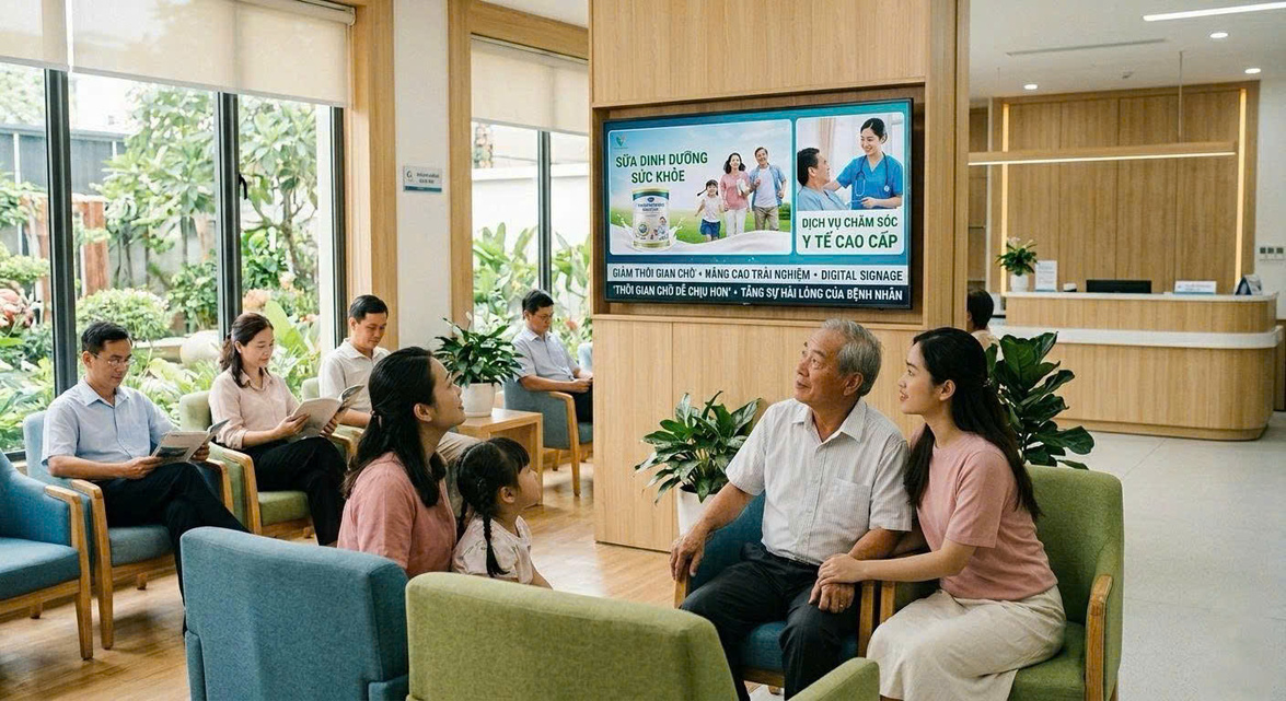 Màn hình quảng cáo hiển thị quảng cáo