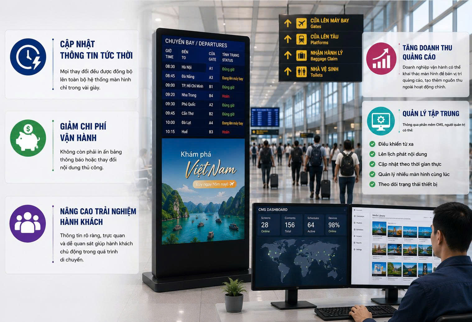 lợi ích của digital signage trong giao thông